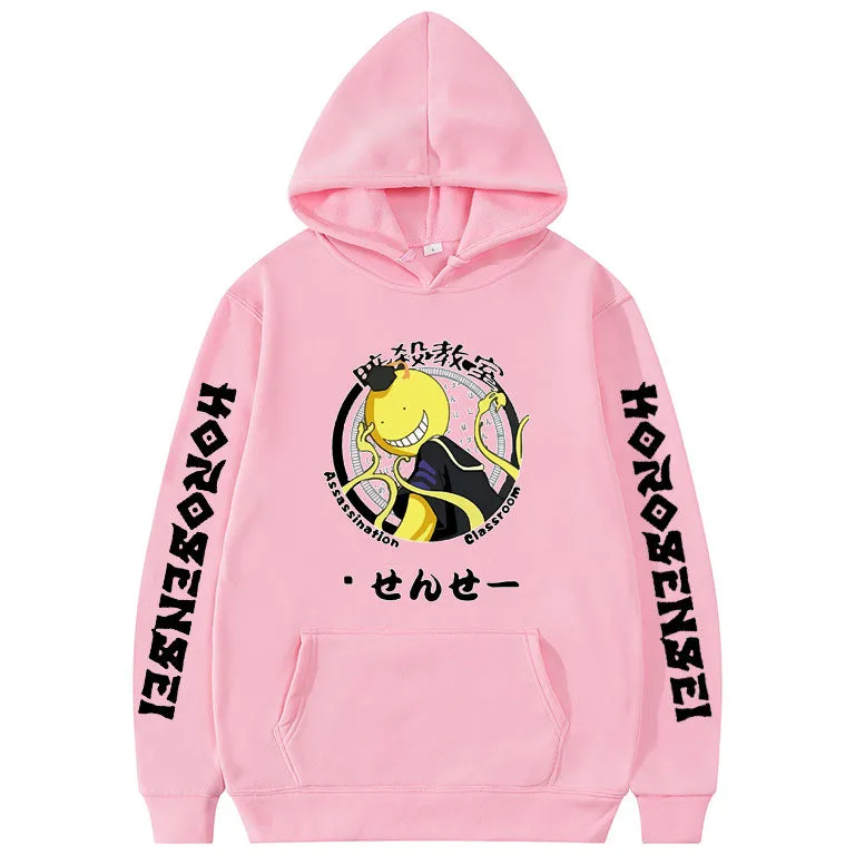 Anime Assassination Classroom Korosensei Hoodie Fashion Manga Streetwear Unisex Coat