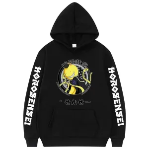 Anime Assassination Classroom Korosensei Hoodie Fashion Manga Streetwear Unisex Coat