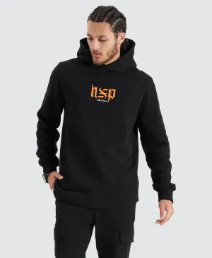 Domination Dual Curved Hoodie Jet Black