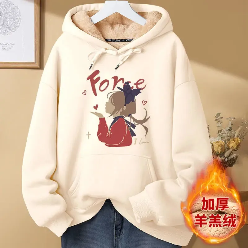 Hoodies Harajuku Korean Streetwear Warm Aesthetic
