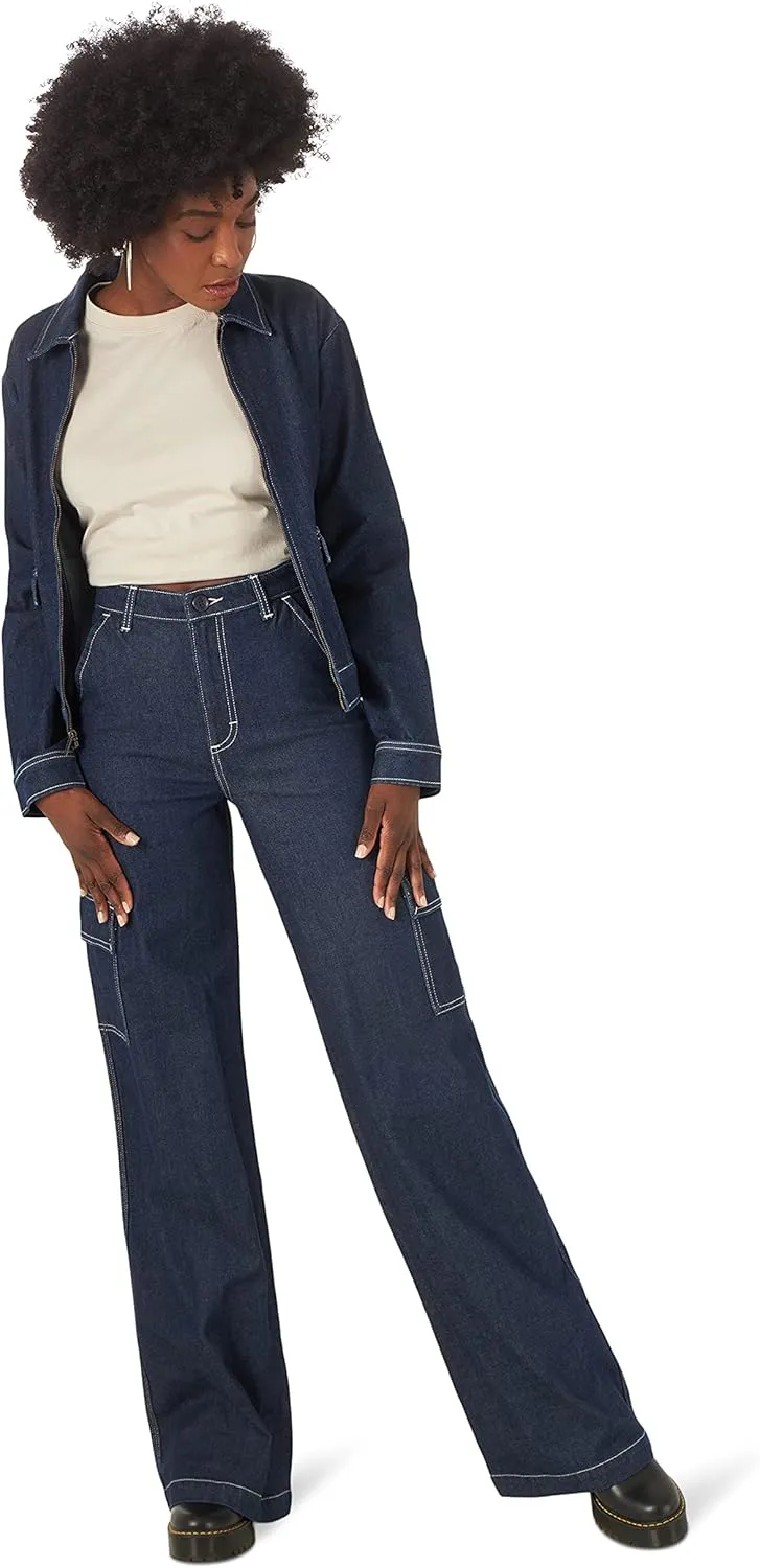 Lee Women's High Rise a Line Cargo Pant