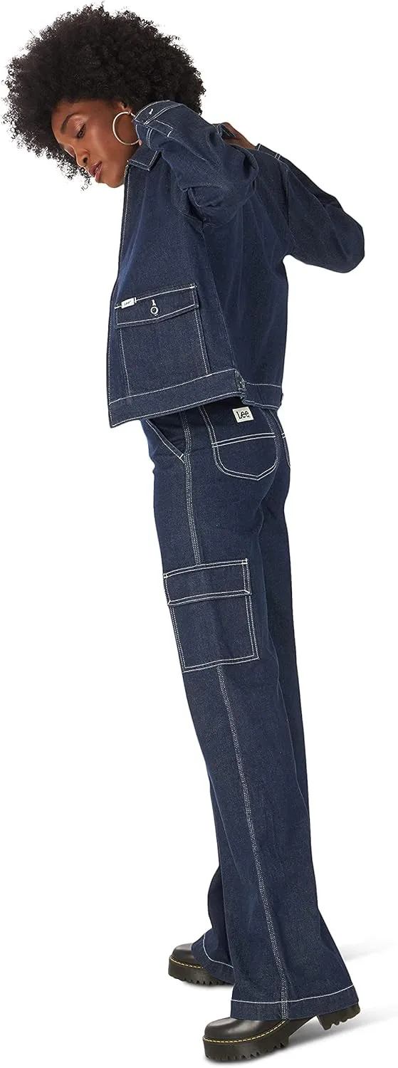 Lee Women's High Rise a Line Cargo Pant