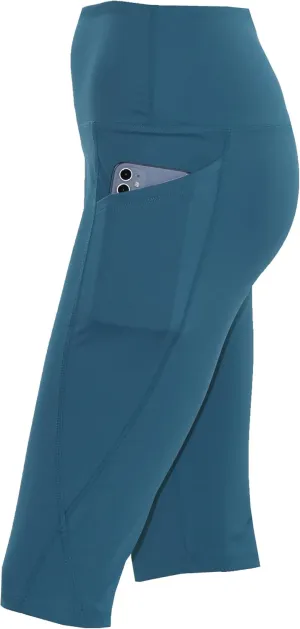 Private Island Women UPF 50  Board Shorts Side Pockets Pants Swimsuit Beach Bathing Swim Rash Guard Yoga Bottom (RM5PP NP)