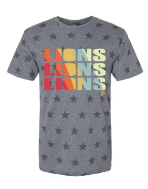 Retro Lions Graphite Star Tee