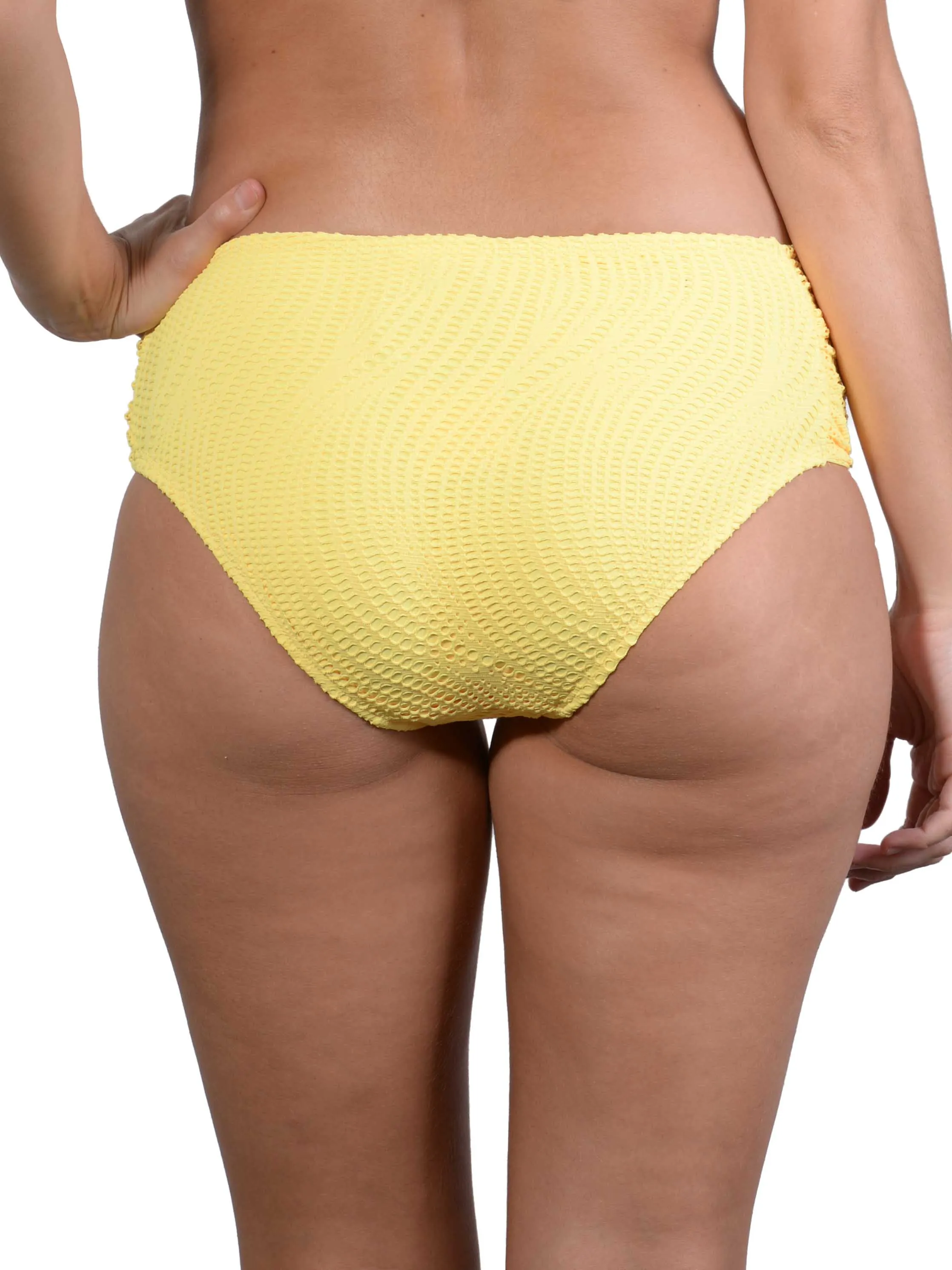 SANTORINI RUCHE SIDE RETRO BIKINI PANT