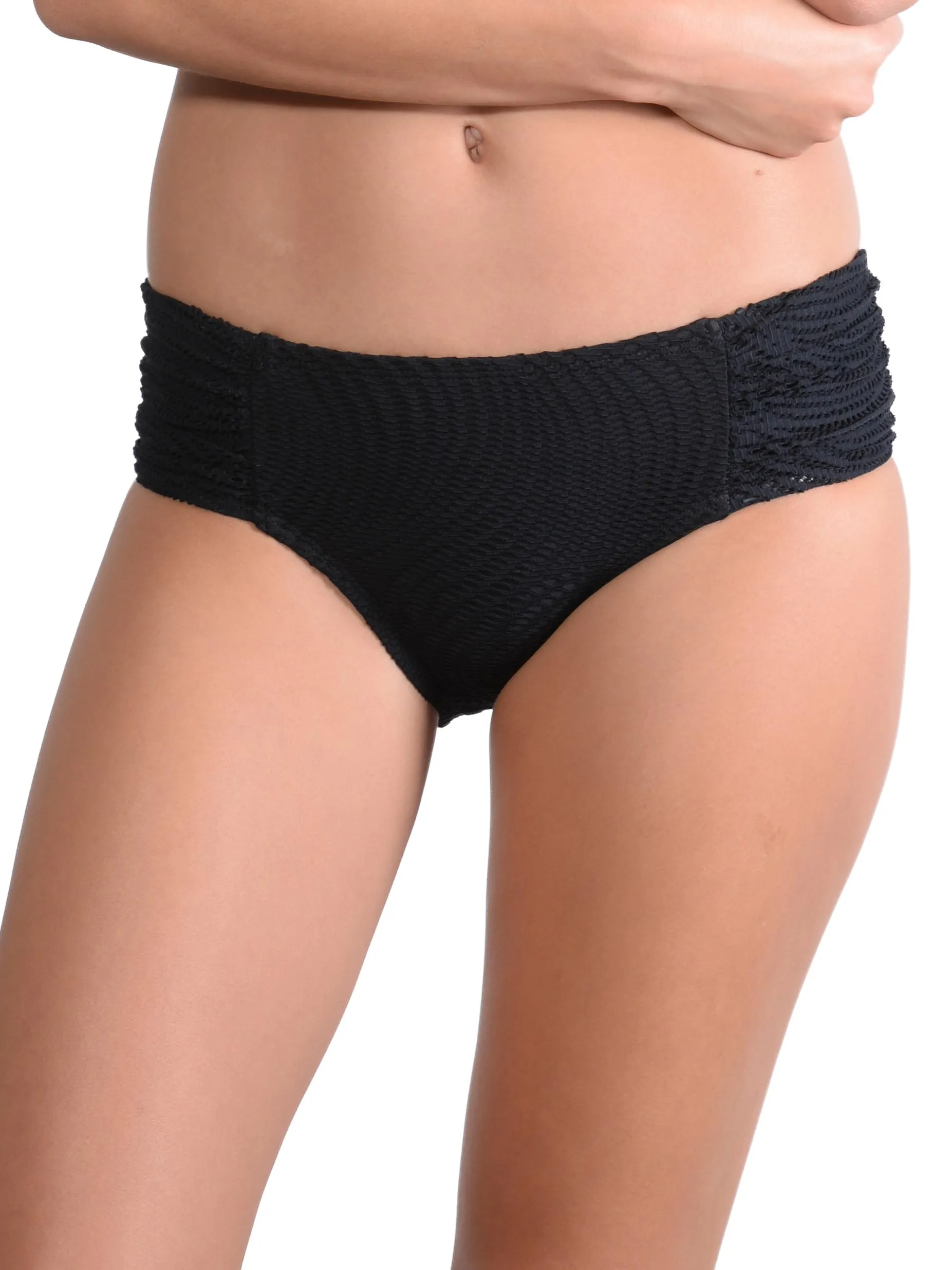 SANTORINI RUCHE SIDE RETRO BIKINI PANT