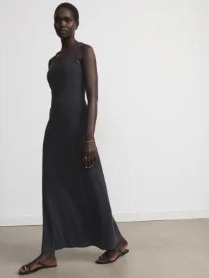 The Fluid Maxi Dress in Black