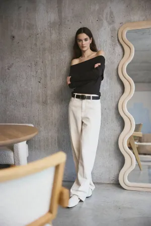 The Off Shoulder Top in Espresso
