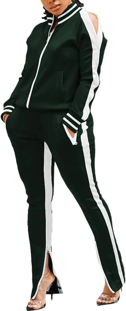 TOPONSKY Women Casual 2 Piece Outfit Long Pant Set Sweatsuits Tracksuits