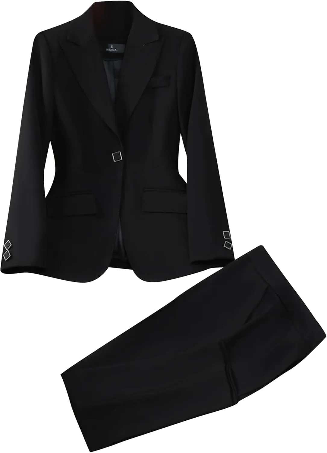 Women Pant Suit Office Ladies Female Business Work Wear 2 Piece Set Formal Blazer Jacket and Trouser