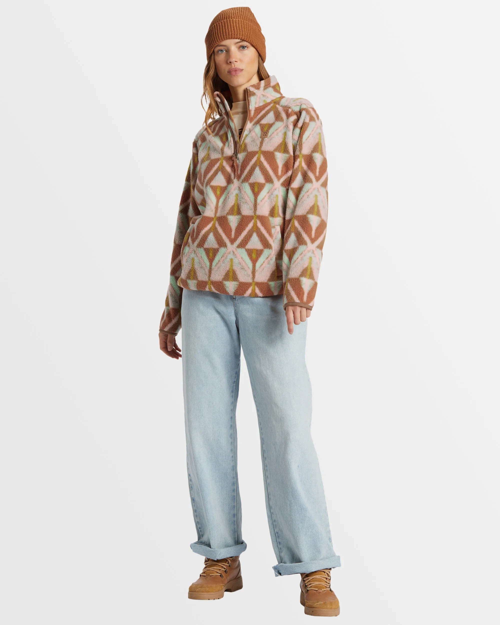 Womens A/Div Boundary Mock 3 Half-Zip Pullover Sweatshirt