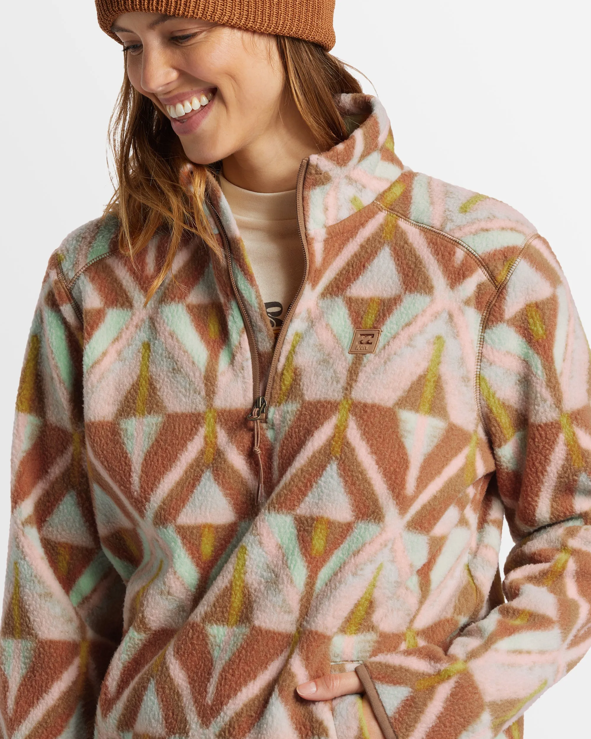 Womens A/Div Boundary Mock 3 Half-Zip Pullover Sweatshirt